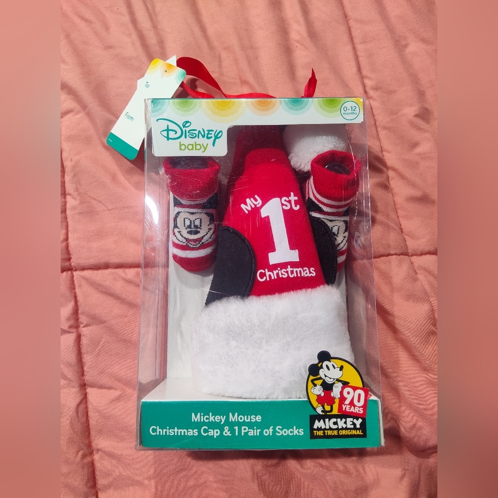 NIB Mickey's 90th Baby's First Christmas